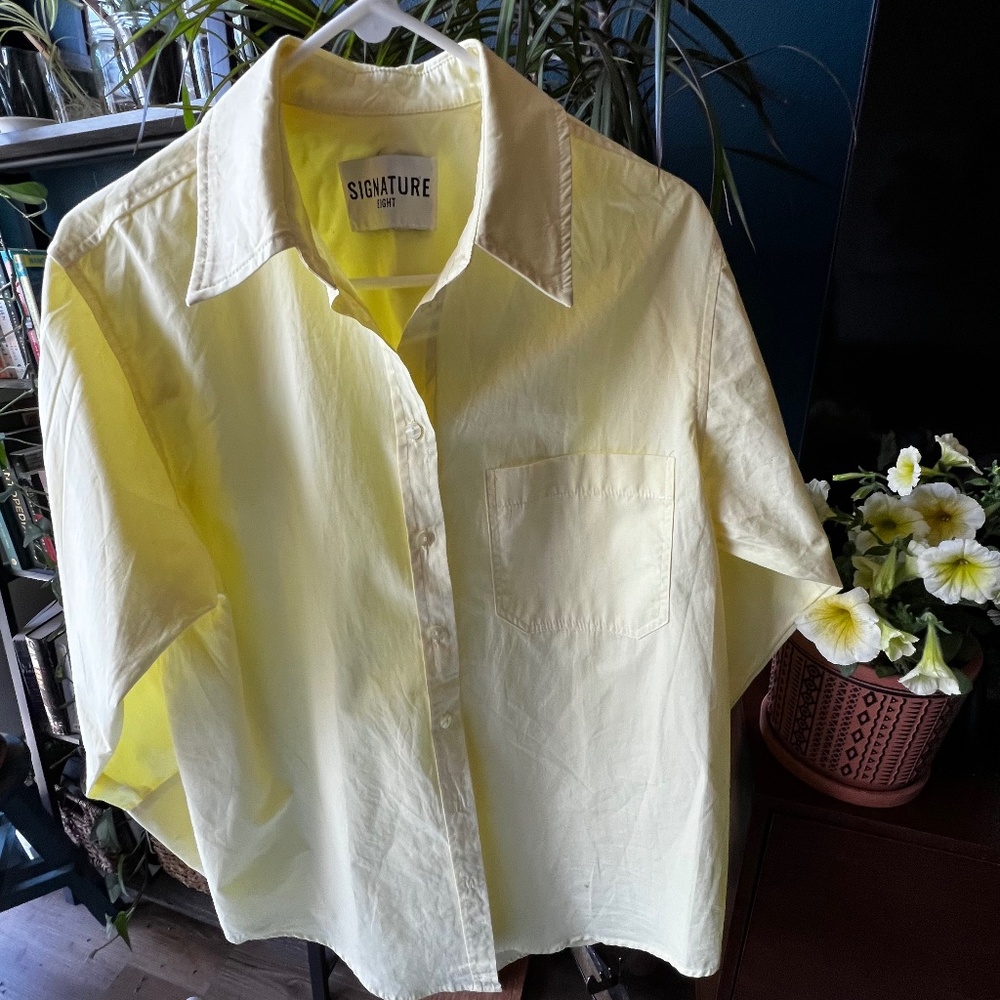 Signature Eight oversized button down shirt